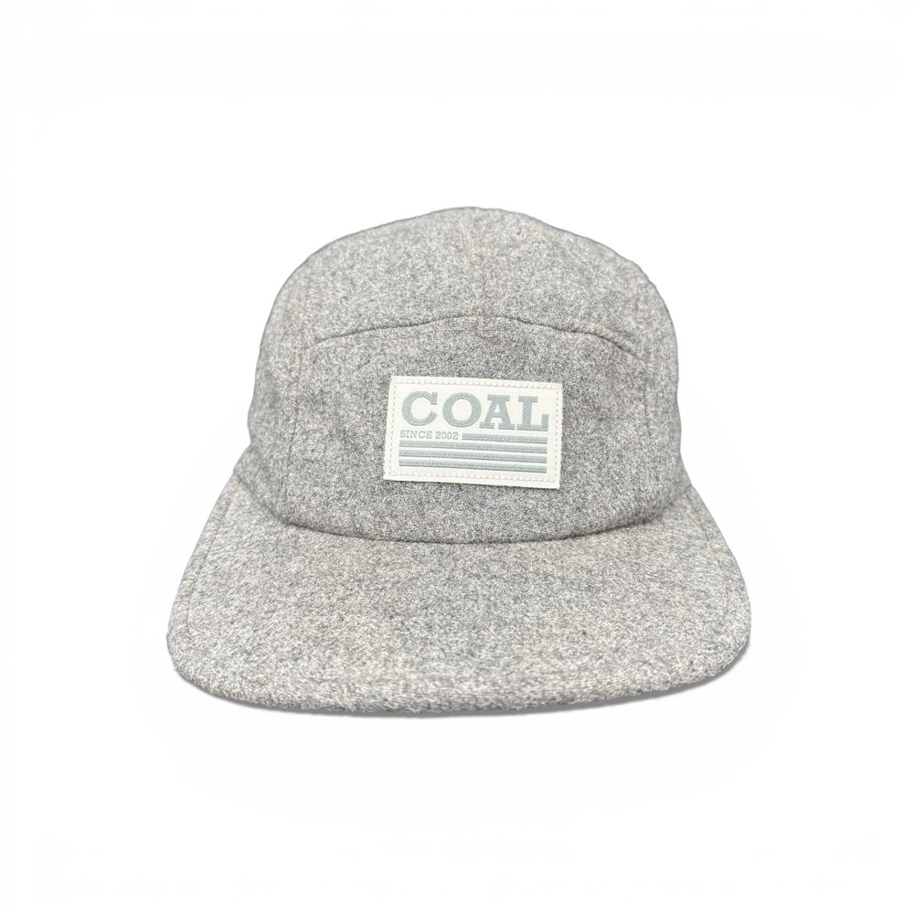 Coal Headwear Gray Wool 5‎ Panel Cap Since 2002 Patch Adjustable Vintage